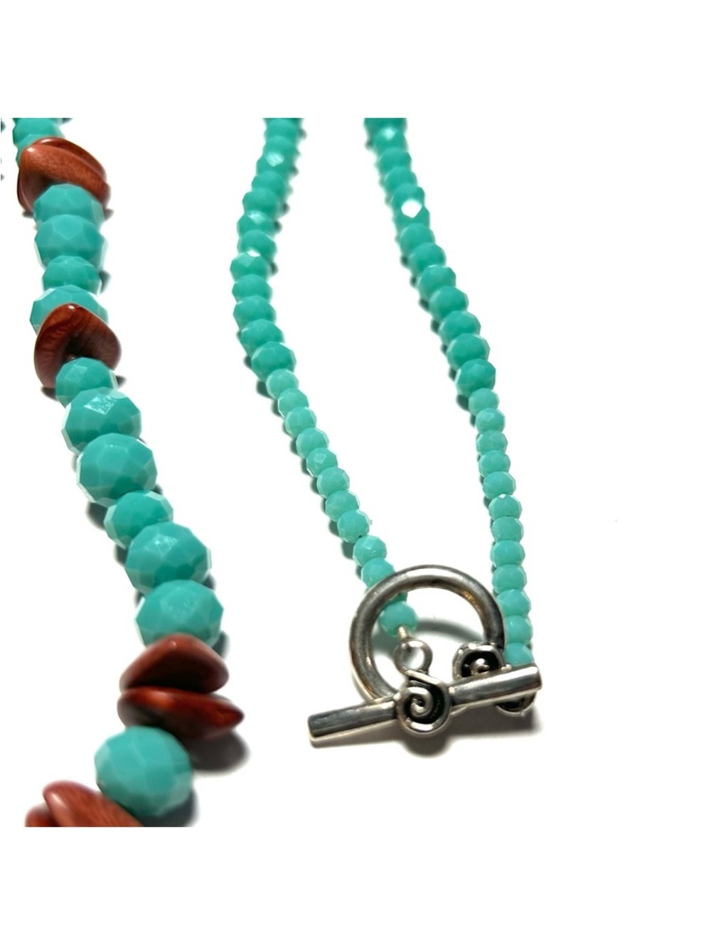 6 Piece Beaded Jewelry Set! Turquoise Beach Vibes! 2 Necklaces and 4 Bracelets!! - Picture 9 of 15